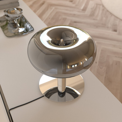 Tafellamp LED Paddenstoel Design Metaal Glas Dimbaar
