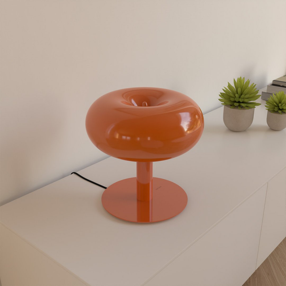 Tafellamp LED Paddenstoel Design Metaal Glas Dimbaar