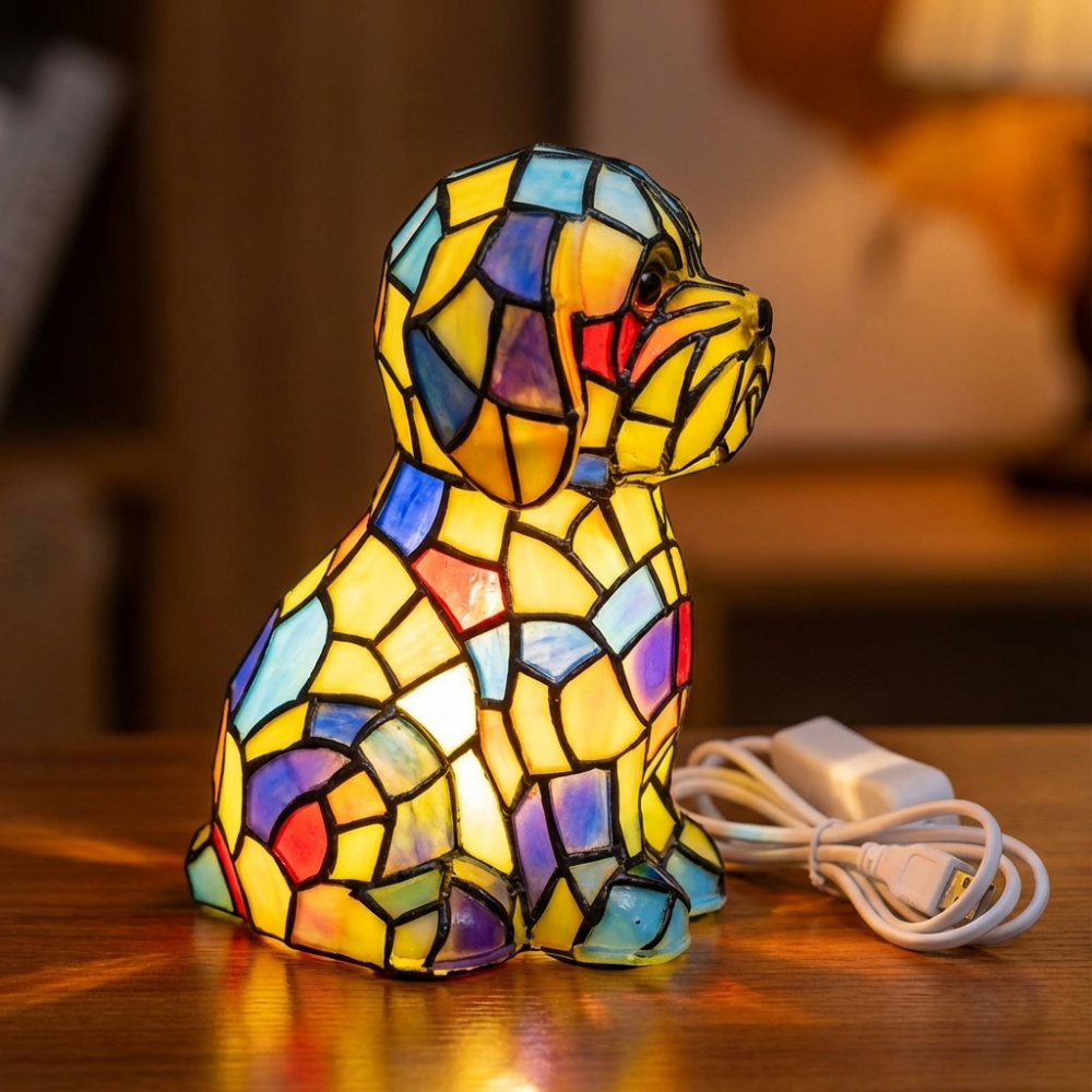 Tafellamp Beeldje Geometrisch Hars Sfeerverlichting