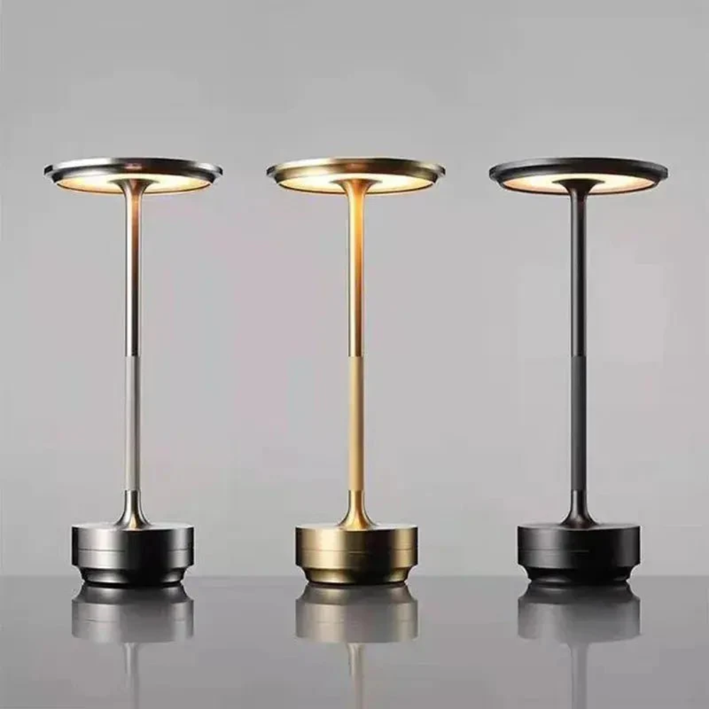 Tafellamp LED Draadloos Dimbaar Aluminium Waterdicht