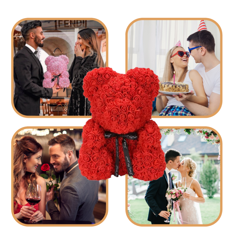 Teddybeer Rozen Decoratief Cadeau Foam Speciale Momenten