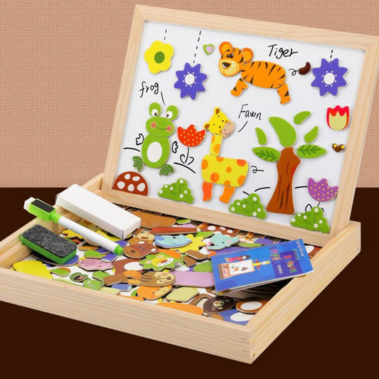 Tekentafel Kinderen Magnetisch Whiteboard Krijtbord Hout