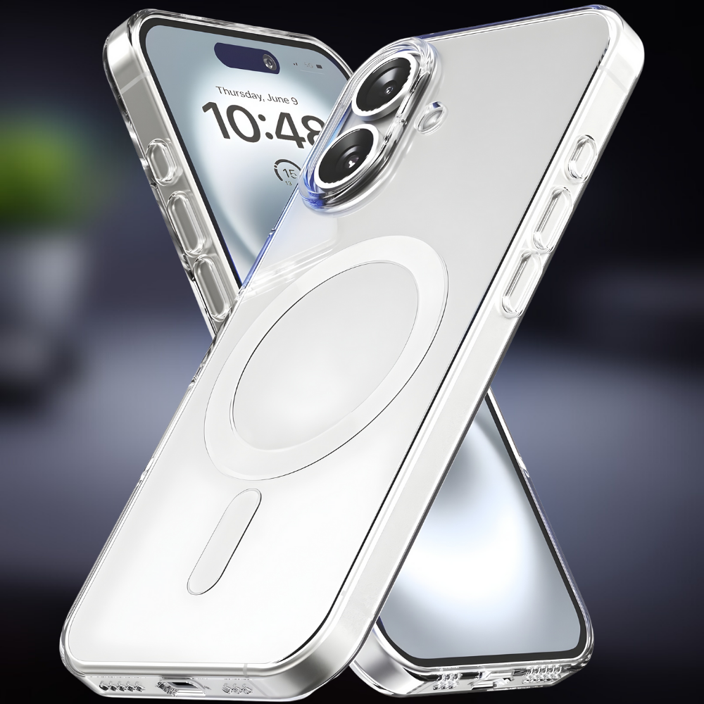 Telefoonhoesje Transparant Magneet Draadloos Opladen Bescherming