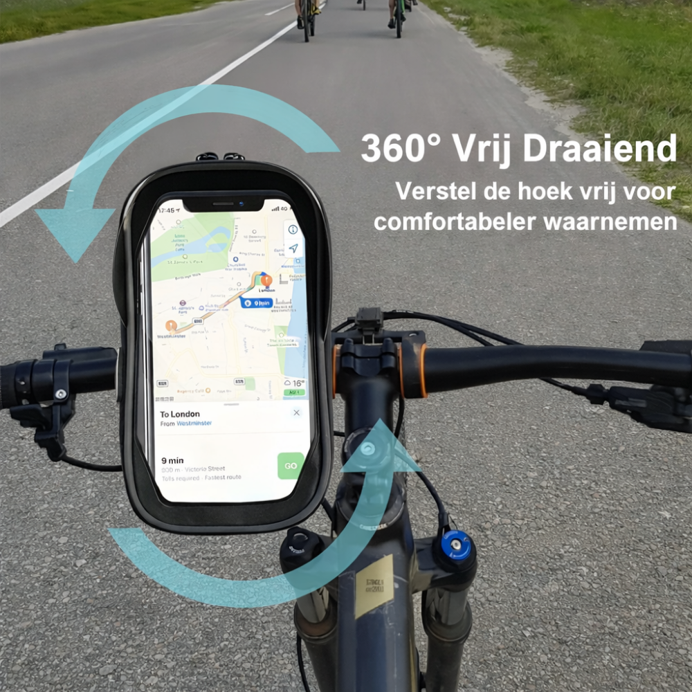 Telefoonhouder Fiets Waterdicht 360 Graden TPU