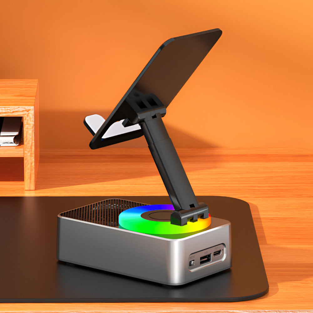 Telefoonhouder Bluetooth Speaker Draaibaar Bureau Standaard