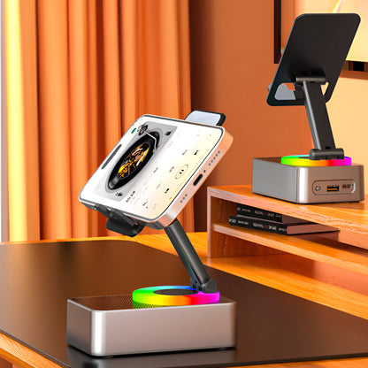 Telefoonhouder Bluetooth Speaker Draaibaar Bureau Standaard