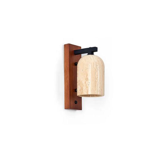 Moderne Travertin Hout Luxe Wandlamp