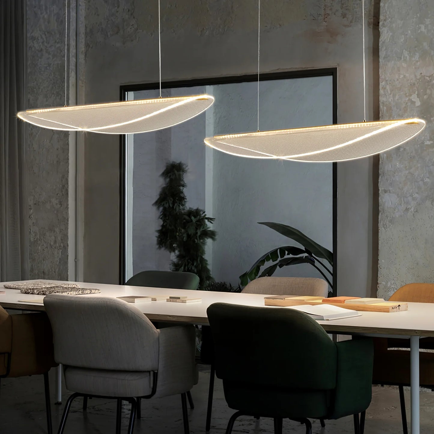 Moderne Dimbare Gebogen LED Hanglamp