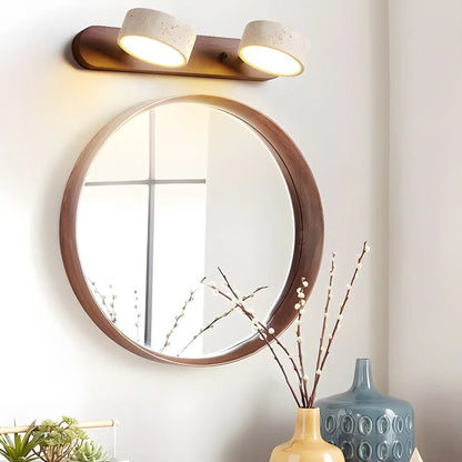 Travertin Duo Lamp Beugel Wandlamp – Natuurlijke Warmte in Modern Design