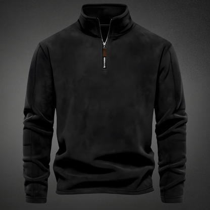 Trui Heren Fleece Half Zip Winter Casual