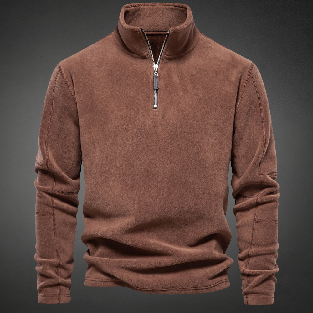 Trui Heren Fleece Half Zip Winter Casual