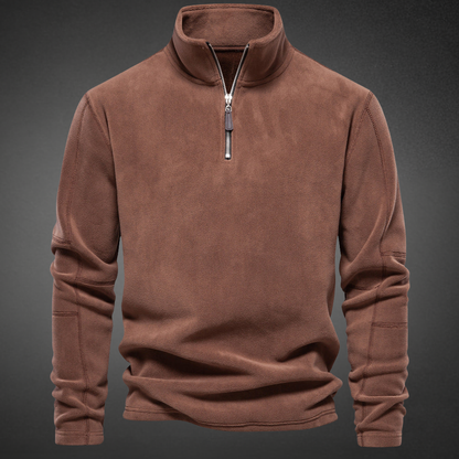 Trui Heren Fleece Half Zip Winter Casual