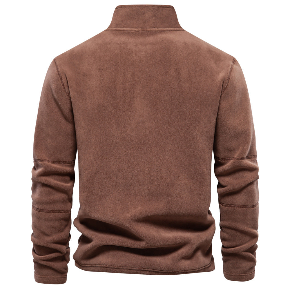 Trui Heren Fleece Half Zip Winter Casual
