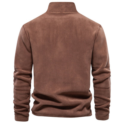 Trui Heren Fleece Half Zip Winter Casual
