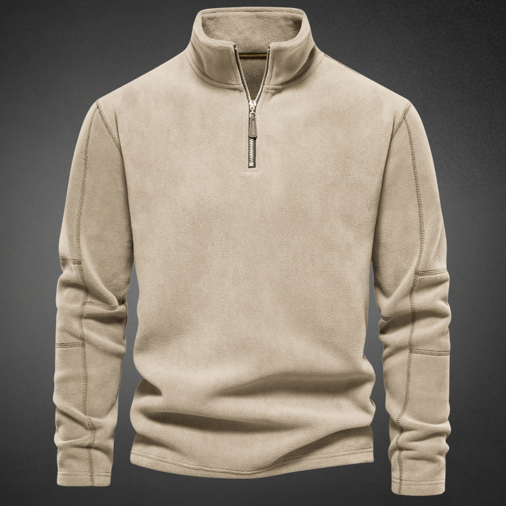 Trui Heren Fleece Half Zip Winter Casual