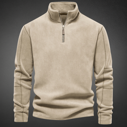 Trui Heren Fleece Half Zip Winter Casual