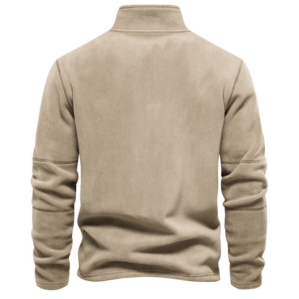 Trui Heren Fleece Half Zip Winter Casual