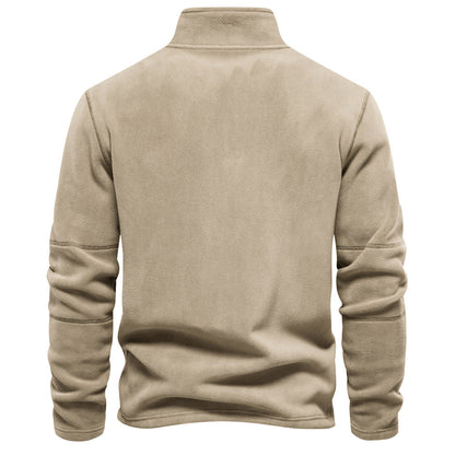 Trui Heren Fleece Half Zip Winter Casual