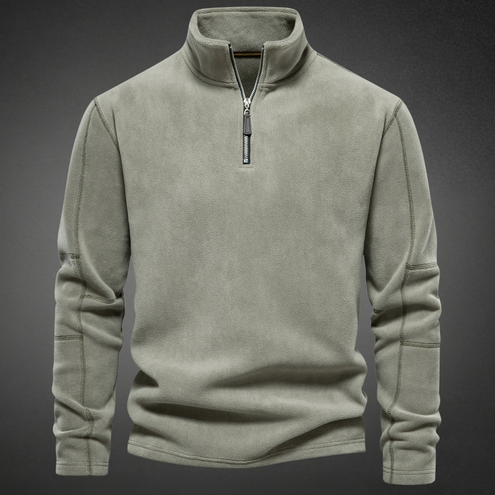Trui Heren Fleece Half Zip Winter Casual
