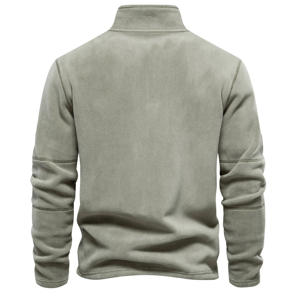 Trui Heren Fleece Half Zip Winter Casual