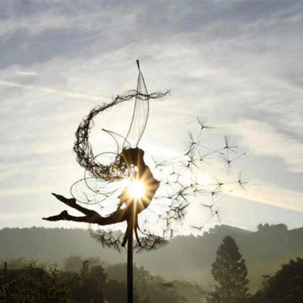 Tuindecoratie Metalen Fee Beeld Voor Tuin en Terras