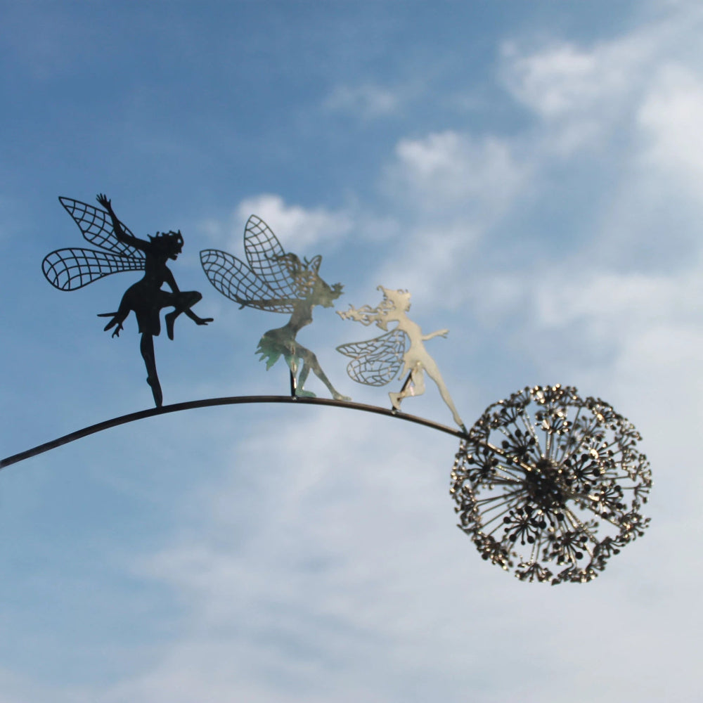 Tuindecoratie Metalen Fee Beeld Voor Tuin en Terras