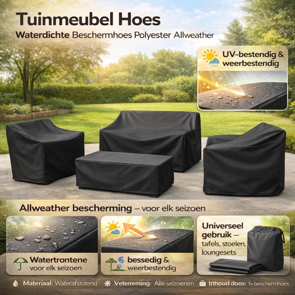 Tuinmeubel Hoes Waterdichte Beschermhoes Polyester Allweather