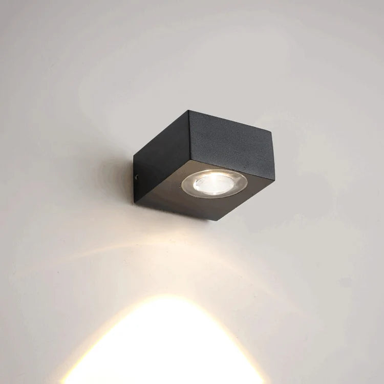 UFO Zwarte Box Waterdichte Buiten Wandlamp