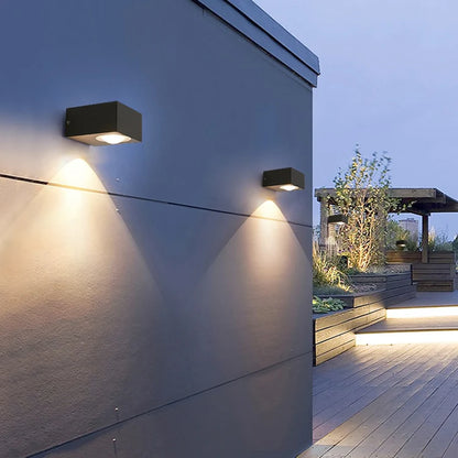UFO Zwarte Box Waterdichte Buiten Wandlamp