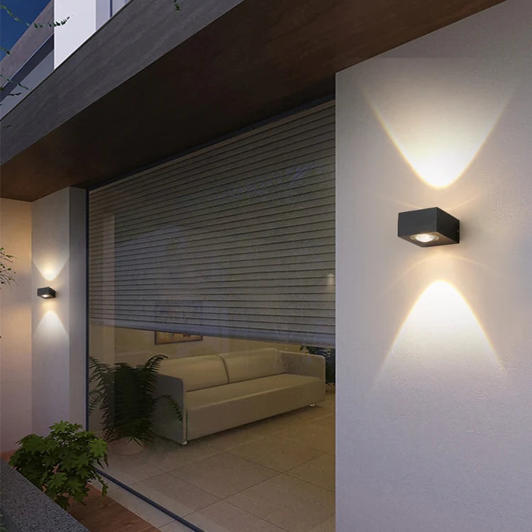 UFO Zwarte Box Waterdichte Buiten Wandlamp