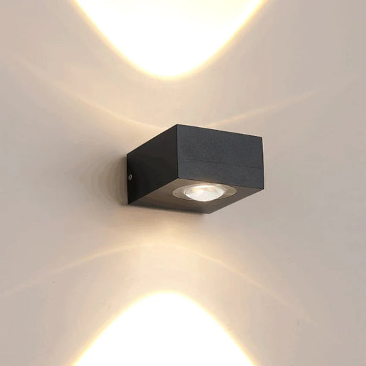 UFO Zwarte Box Waterdichte Buiten Wandlamp