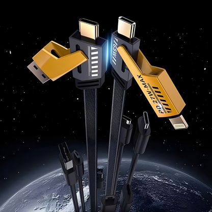 USB Kabel Snellaad Multi Compatibel Nylon Gevlochten Oplaadkabel