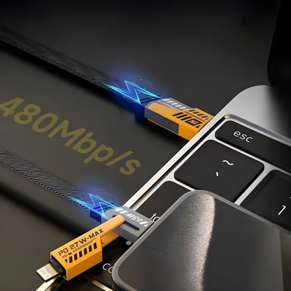 USB Kabel Snellaad Multi Compatibel Nylon Gevlochten Oplaadkabel