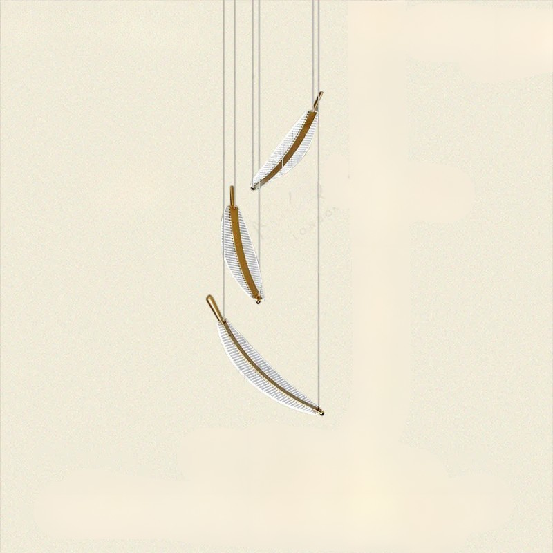 LED Plafondlamp met Bladvormig Design