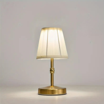 Cordless Antique Brass LED Tafellamp – Warm Licht, Klassieke Stijl
