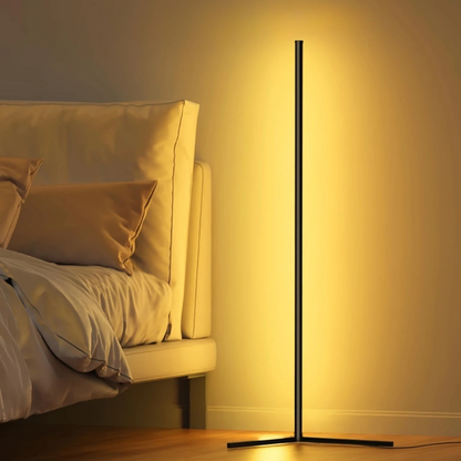 Aurora LED Vloerlamp | Slimme Sfeerverlichting met Muziek- & App-bediening