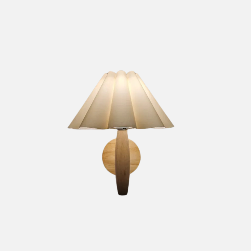 Scandinavisch Design Wandlamp met Gevouwen Stoffen Kap