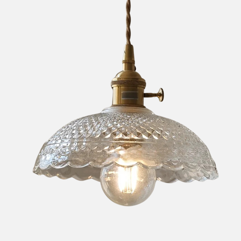 Klassiek Glazen Bloem Hanglamp
