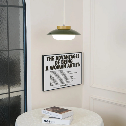 Scandinavisch Design Hanglamp met Houten Accent