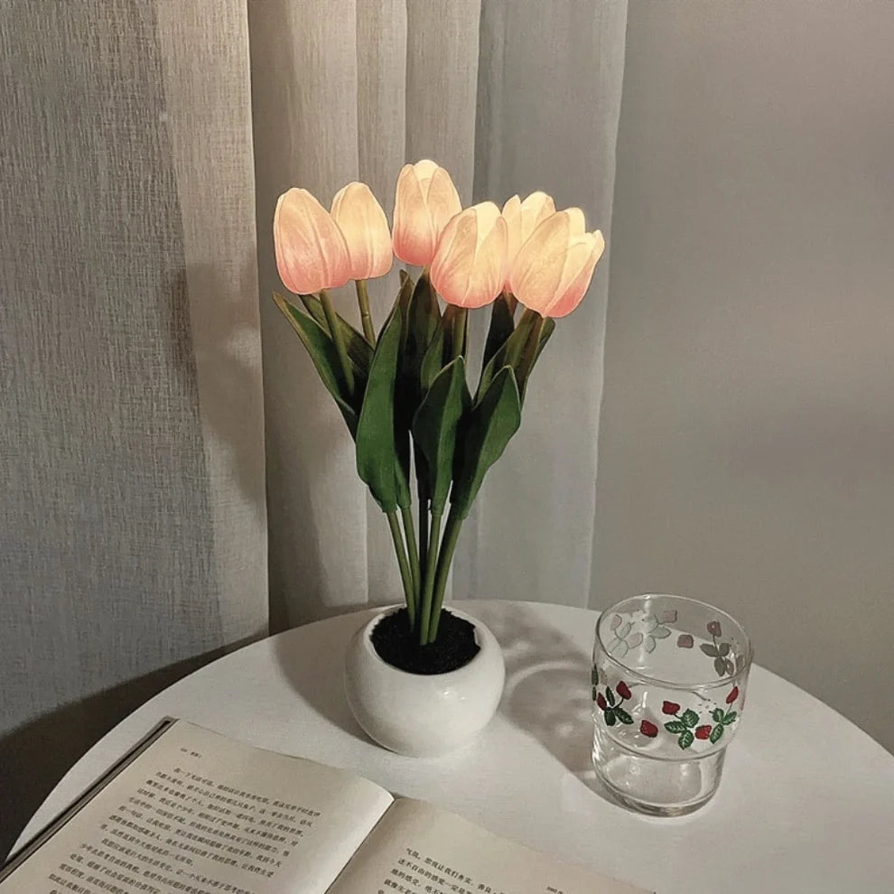 Tulpen Nachtlamp Sfeervolle Bloemenverlichting