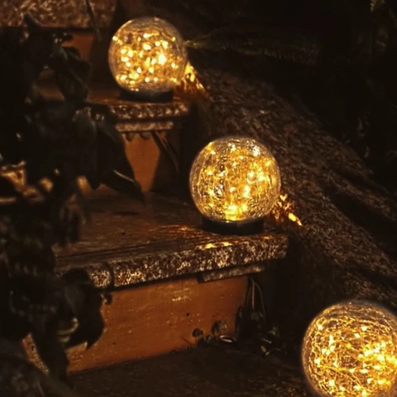 Moderne Zonne-Energie Glazen Tuinlamp