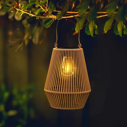 Boheemse Solar Rotan Buiten Hanglamp