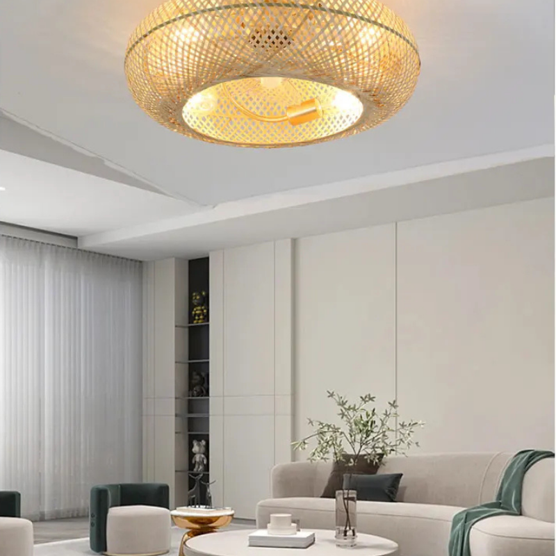 BambooAir | Moderne Plafondventilator met LED Licht en Afstandsbediening