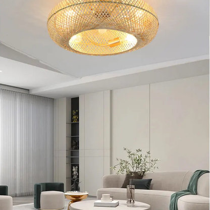 BambooAir | Moderne Plafondventilator met LED Licht en Afstandsbediening