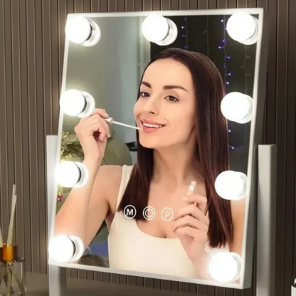 Moderne Hollywood Make-upspiegel met LED Verlichting en 360° Rotatie