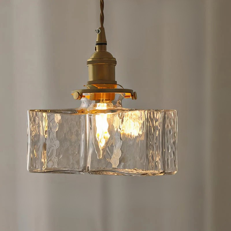Moderne Retro LED Glazen Hanglamp