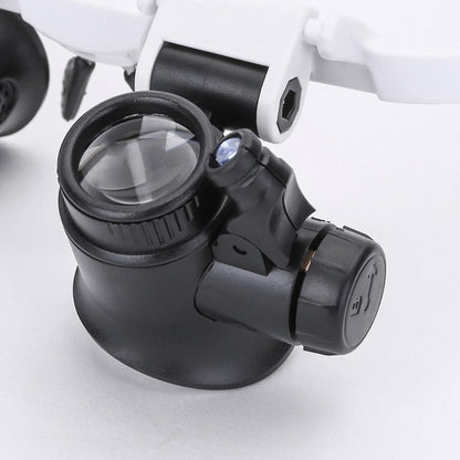 Vergrootbril Bril LED Hoofdlamp Handsfree Precisie