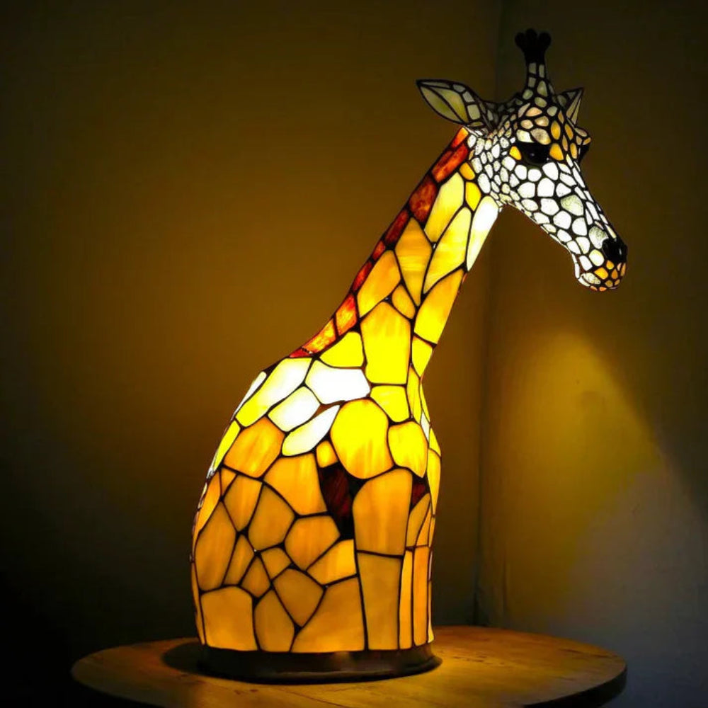 Tafellamp Tiffany Dieren Design Glas Decoratieve Verlichting