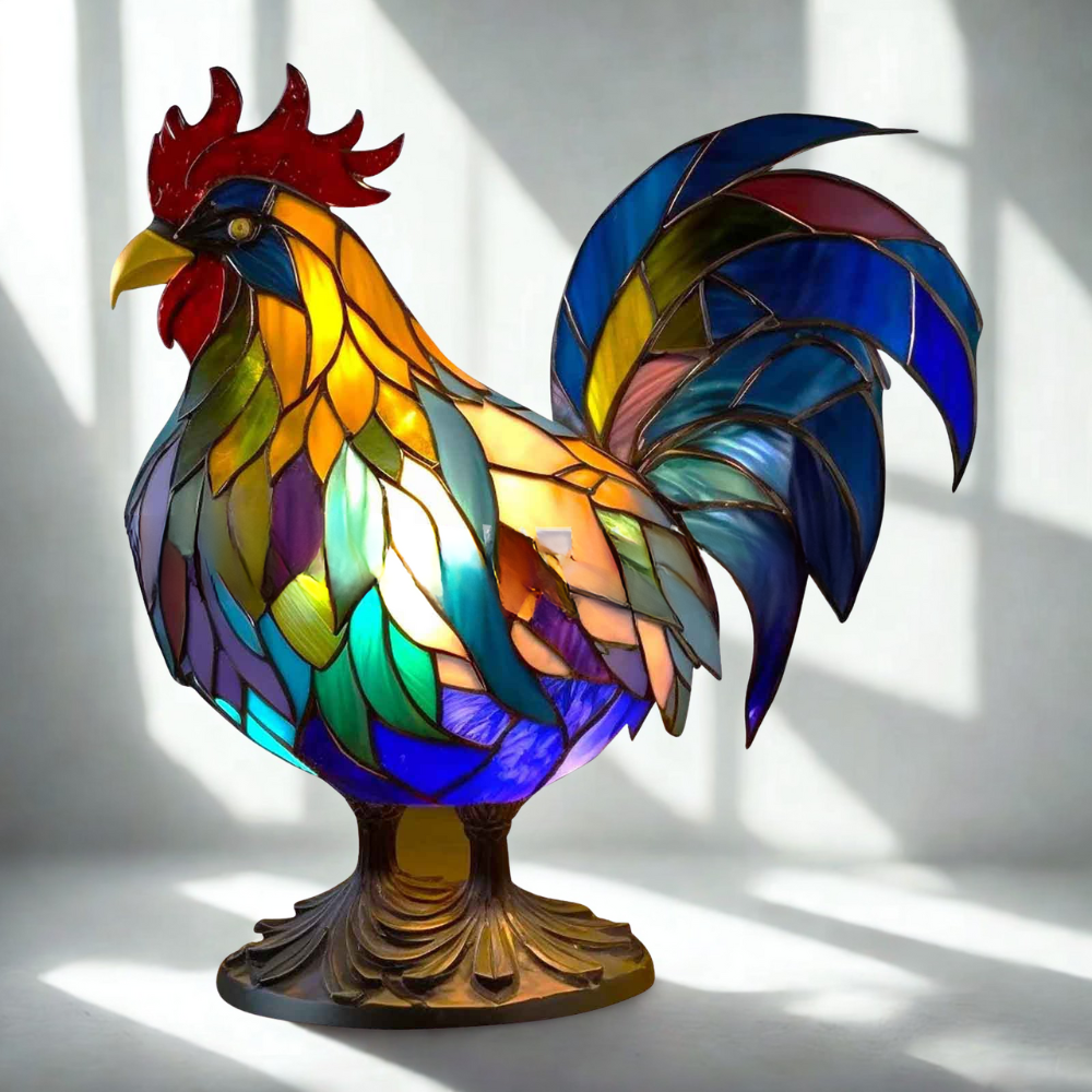 Tafellamp Tiffany Dieren Design Glas Decoratieve Verlichting