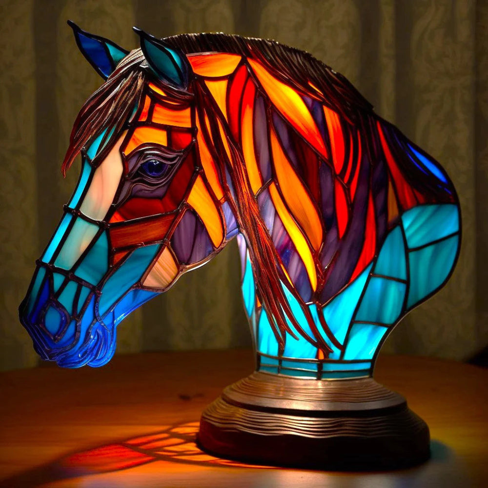 Tafellamp Tiffany Dieren Design Glas Decoratieve Verlichting